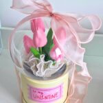 Pink Tulips Dome Box - Image 2